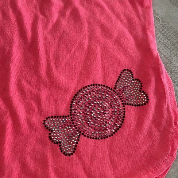 Butter Girls Neon Pink Sparkle Candy Tank Top - Picture 4 of 6